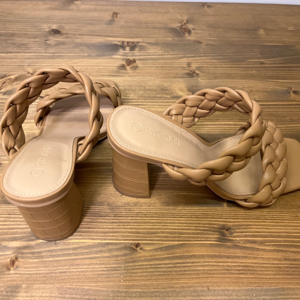 Braided Heeled Sandals